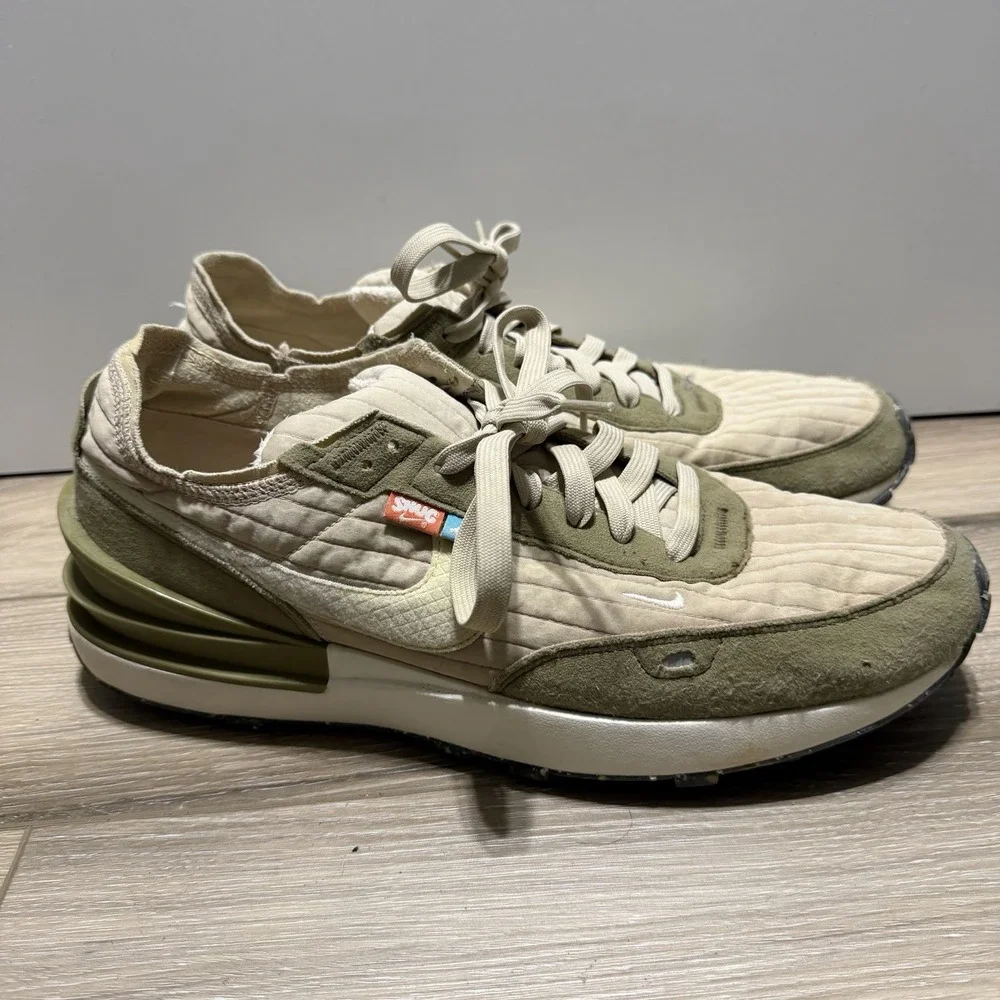 Nike‎ Waffle One NN Rattan/GRN Men Casual Lifestyle Shoes DC8890-201 Men's Sz 12